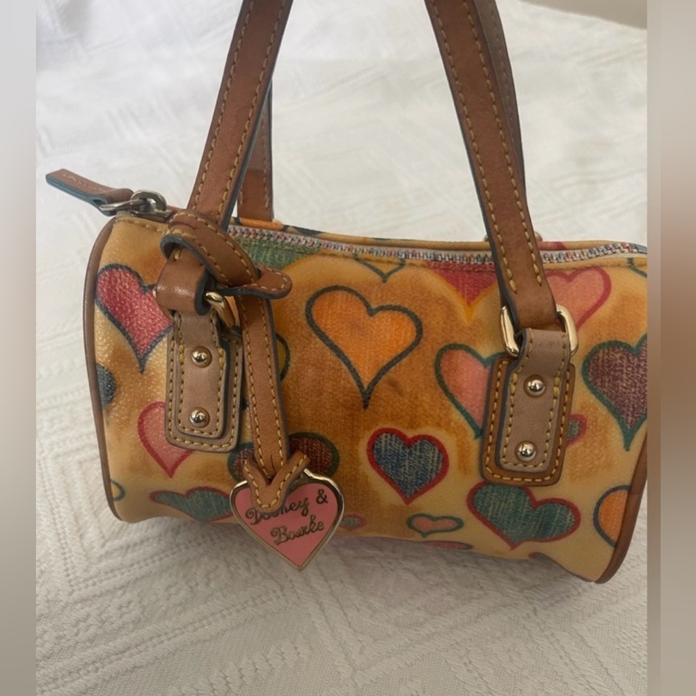 Dooney & Bourke Vintage Y2K Mini Barrel Bag Rainbow Zipper - Picture 5 of 16